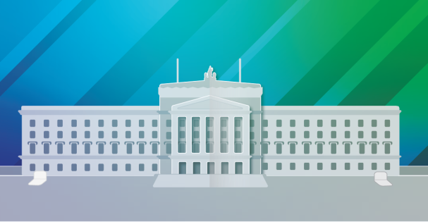 The Work of the Assembly - graphic depicting Stormont