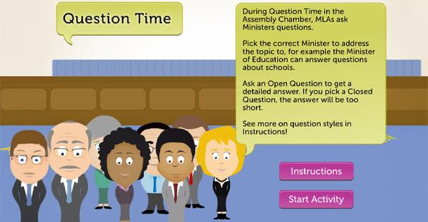 Question time Activity Screenshot