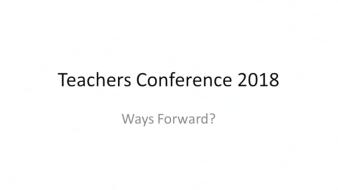 Teachers Conference 2018